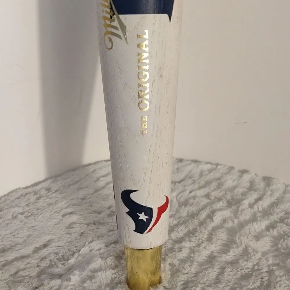 Houston Texans Miller Lite Wood Beer Tap